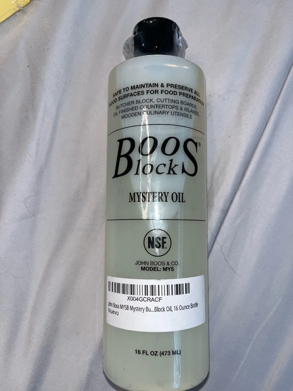 Boos Block Mystery Oil - White Wood & Utensil Moisturizer